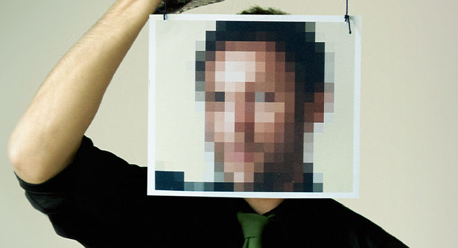 Pixel - Bild - Portrait